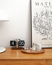 Load image into Gallery viewer, NAMU Carved Cherry Wood Plate / Tray (11.6")