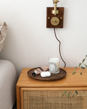 Load image into Gallery viewer, NAMU Carved Walnut Plate / Tray (9.8")