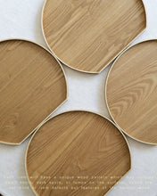 Load image into Gallery viewer, Half Moon Wooden Tray in Natural