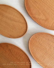 Load image into Gallery viewer, NAMU Carved Cherry Wood Plate / Tray (9.8")