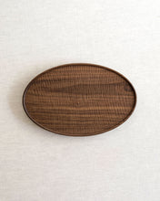 Load image into Gallery viewer, NAMU Carved Walnut Plate / Tray (11.6")