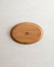 Load image into Gallery viewer, NAMU Carved Cherry Wood Plate / Tray (9.8")