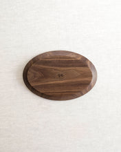 Load image into Gallery viewer, NAMU Carved Walnut Plate / Tray (9.8")