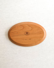 Load image into Gallery viewer, NAMU Carved Cherry Wood Plate / Tray (11.6")