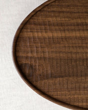 Load image into Gallery viewer, NAMU Carved Walnut Plate / Tray (11.6")
