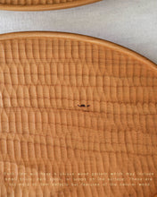 Load image into Gallery viewer, NAMU Carved Cherry Wood Plate / Tray (11.6")