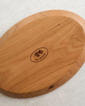 Load image into Gallery viewer, NAMU Carved Cherry Wood Plate / Tray (9.8")