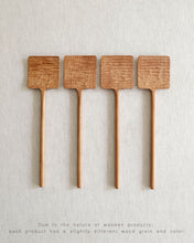 Load image into Gallery viewer, NAMU Carved Cherry Wood Square Spatula