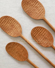 Load image into Gallery viewer, NAMU Carved Cherry Wood Round Spatula