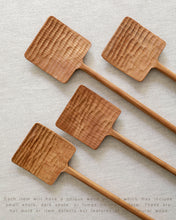 Load image into Gallery viewer, NAMU Carved Cherry Wood Square Spatula