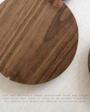 Load image into Gallery viewer, NAMU Walnut Round Cutting Board (9.2")