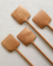 Load image into Gallery viewer, NAMU Carved Cherry Wood Square Spatula