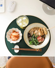 Load image into Gallery viewer, Half Moon Wooden Tray in Dark Green