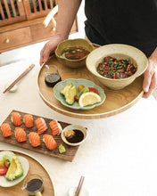 Load image into Gallery viewer, Half Moon Wooden Tray in Natural