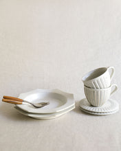 Load image into Gallery viewer, Coffee Cup & Saucer in Natural (3.7")