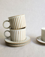 Load image into Gallery viewer, Coffee Cup & Saucer in Natural (3.7")