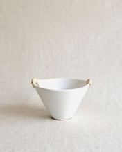 Load image into Gallery viewer, DAN Twine Handle Deep Bowl in White (6.7")