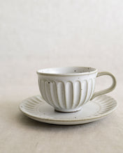 Load image into Gallery viewer, Coffee Cup & Saucer in Natural (3.5")