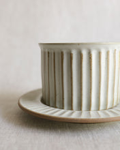 Load image into Gallery viewer, Coffee Cup & Saucer in Natural (3.7")