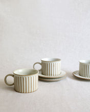 Load image into Gallery viewer, Coffee Cup & Saucer in Natural (3.7")