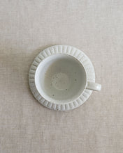 Load image into Gallery viewer, Coffee Cup & Saucer in Natural (3.7")