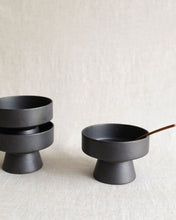Load image into Gallery viewer, SAN High Footed Plate in Matte Black (5")