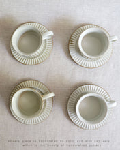 Load image into Gallery viewer, Coffee Cup & Saucer in Natural (3.7")