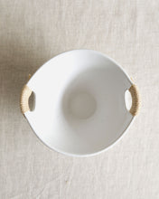 Load image into Gallery viewer, DAN Twine Handle Deep Bowl in White (6.7")