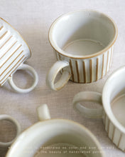 Load image into Gallery viewer, Coffee Cup & Saucer in Natural (3.7")