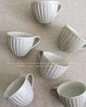 Load image into Gallery viewer, Coffee Cup & Saucer in Natural (3.7")