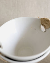 Load image into Gallery viewer, DAN Twine Handle Deep Bowl in White (6.7")