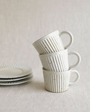 Load image into Gallery viewer, Coffee Cup & Saucer in White (3")