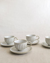 Load image into Gallery viewer, Coffee Cup & Saucer in Natural (3.5")