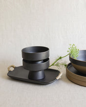 Load image into Gallery viewer, SAN High Footed Plate in Matte Black (5")