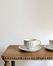 Load image into Gallery viewer, Coffee Cup & Saucer in Natural (3.5")