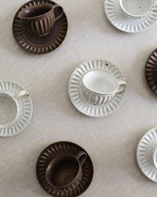 Load image into Gallery viewer, Coffee Cup & Saucer in Natural (3.5")