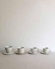 Load image into Gallery viewer, Coffee Cup & Saucer in Natural (3.7")
