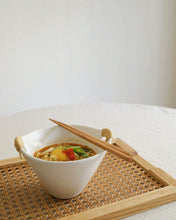 Load image into Gallery viewer, DAN Twine Handle Deep Bowl in White (6.7")