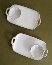 Load image into Gallery viewer, DAN Twine Handle Rectangle Plate in White (11")