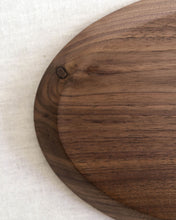 Load image into Gallery viewer, NAMU Carved Walnut Plate / Tray (11.6&quot;)
