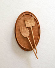 Load image into Gallery viewer, NAMU Carved Cherry Wood Square Spatula
