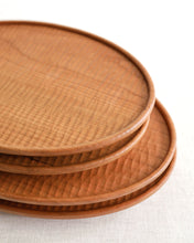 Load image into Gallery viewer, NAMU Carved Cherry Wood Plate / Tray (9.8&quot;)
