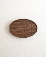 Load image into Gallery viewer, NAMU Carved Walnut Plate / Tray (9.8&quot;)
