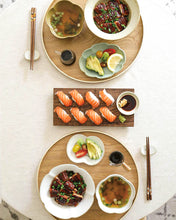 Load image into Gallery viewer, Half Moon Wooden Tray in Natural
