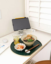 Load image into Gallery viewer, Half Moon Wooden Tray in Dark Green
