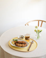 Load image into Gallery viewer, Wooden Serving Tray in Light Yellow

