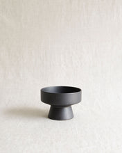 Load image into Gallery viewer, SAN High Footed Plate in Matte Black (5&quot;)
