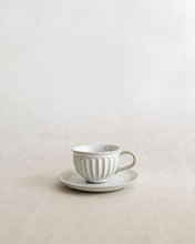 Load image into Gallery viewer, Coffee Cup &amp; Saucer in Natural (3.5&quot;)
