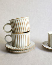 Load image into Gallery viewer, Coffee Cup &amp; Saucer in Natural (3.7&quot;)
