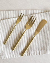 Load image into Gallery viewer, Dessert Cutlery in Matte Gold
